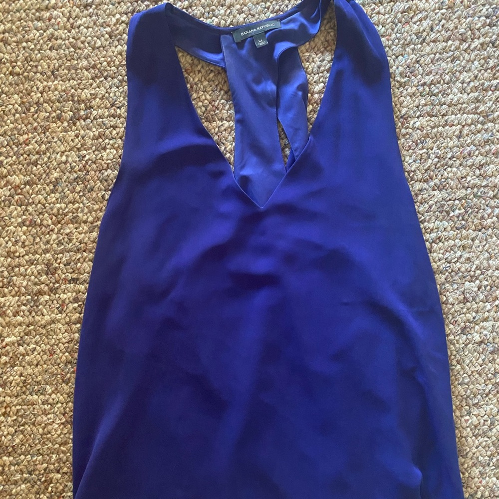 Banana republic blue tank top size XL